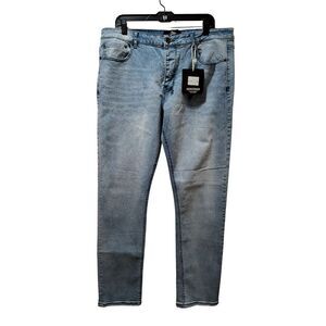 CLSC Skinny Jeans Men’s 38x32 Blue Button Fly Stretch Denim SUCKSTOSUCK